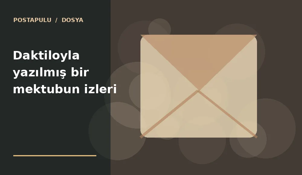 Daktiloyla yazılmış bir mektubun izleri